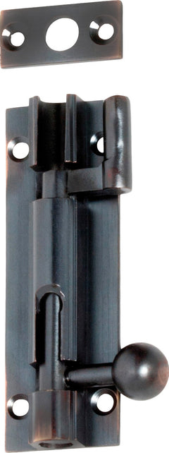 Barrel Bolt Antique Copper / Offset L75mm