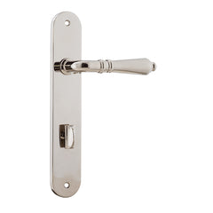 Sarlat Lever - Oval Backplate Polished Nickel / Solid Brass