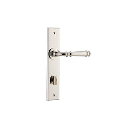 Verona Lever - Chamfered Backplate Polished Nickel