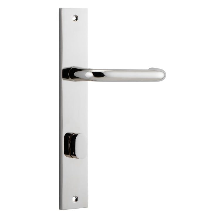 Oslo Lever - Rectangular Backplate Polished Nickel / Solid Brass