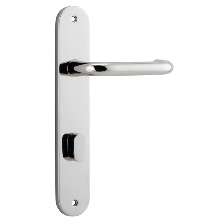 Oslo Lever - Oval Backplate Polished Nickel / Solid Brass