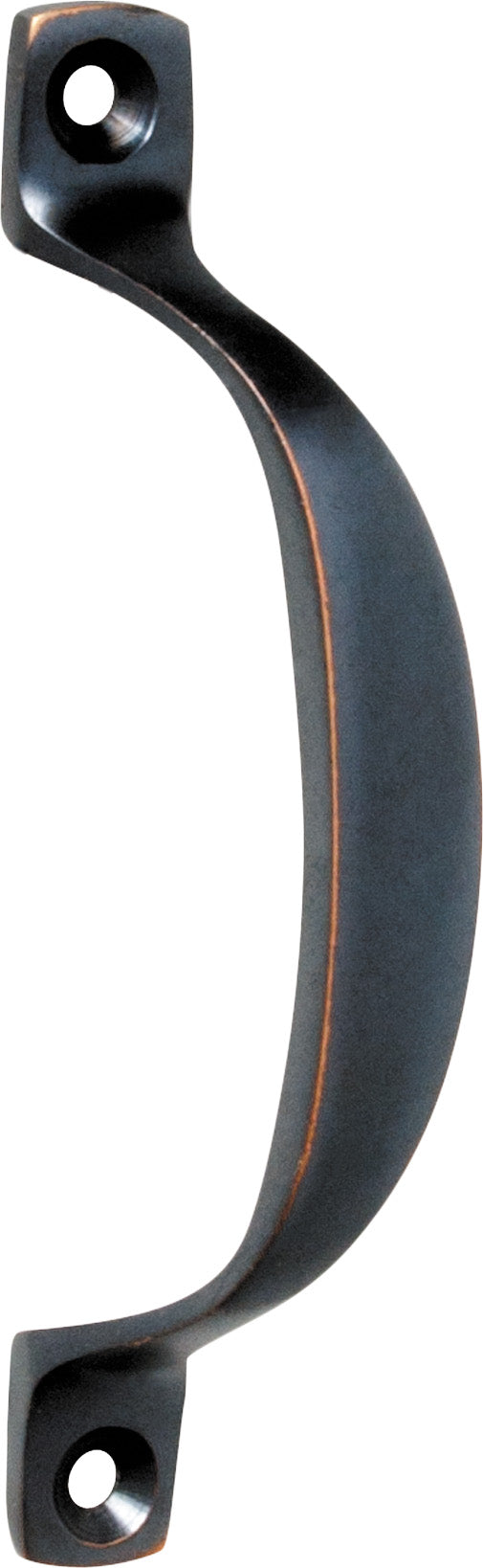 Offset Pull Handle Antique Copper / H100xP20mm