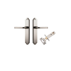 Annecy Lever - Shouldered Backplate Passage Kit Satin Nickel / Solid Brass