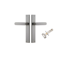 Bronte Lever - Rectangular Backplate Passage Kit Satin Nickel / Solid Brass