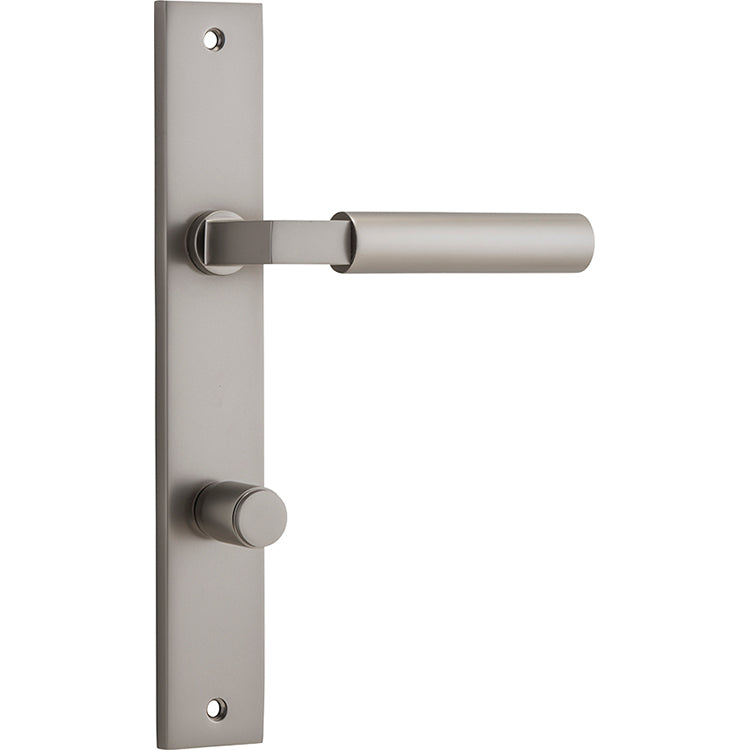 Berlin Lever - Rectangular Backplate Satin Nickel