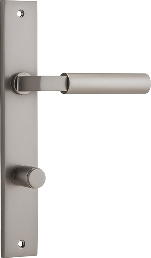 Berlin Lever - Rectangular Backplate Satin Nickel