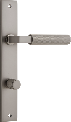 Brunswick Lever - Rectangular Backplate Satin Nickel
