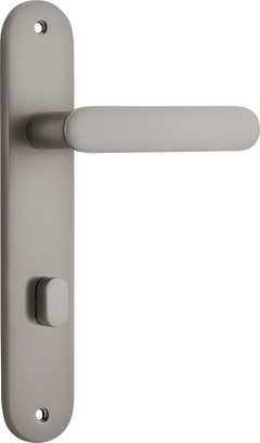 Bronte Lever - Oval Backplate Satin Nickel