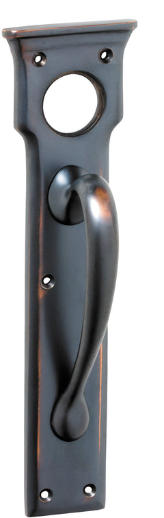 Victorian Cylinder Hole Pull Handle Antique Copper / H255xW70xP57mm