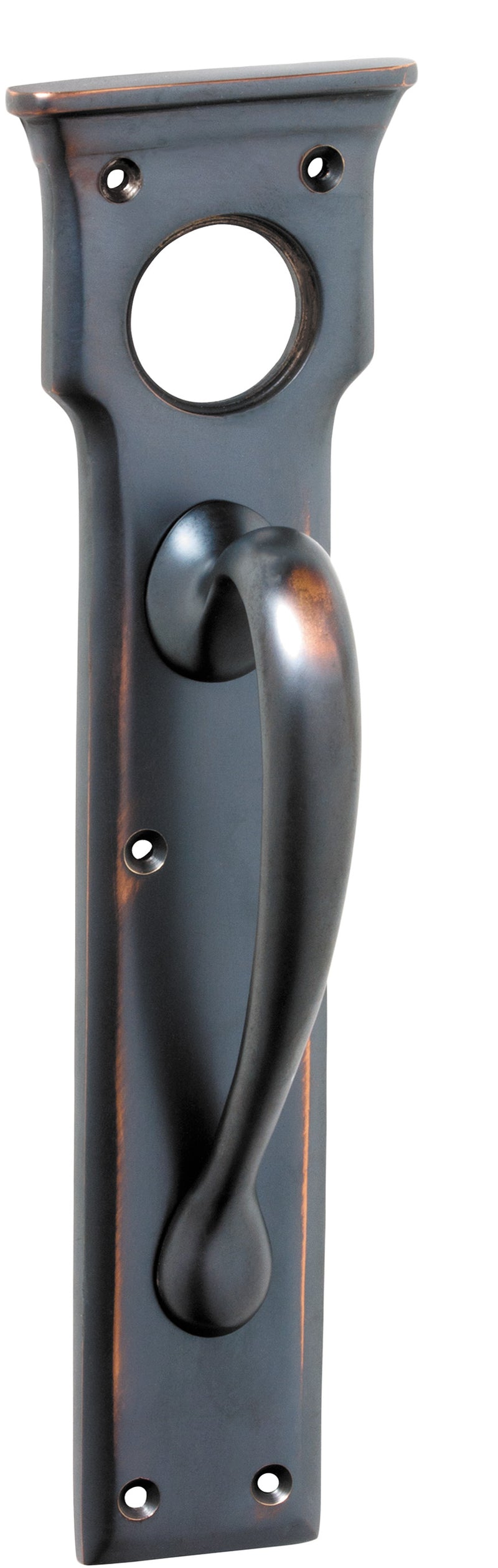 Victorian Cylinder Hole Pull Handle Antique Copper / H255xW70xP57mm