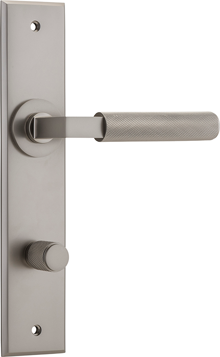 Brunswick Lever - Chamfered Backplate Satin Nickel