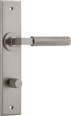 Brunswick Lever - Chamfered Backplate Satin Nickel