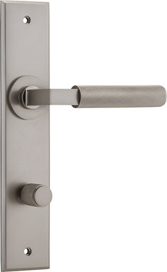 Brunswick Lever - Chamfered Backplate Satin Nickel