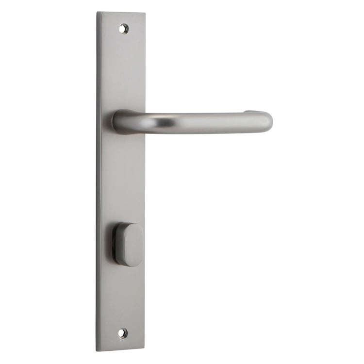 Oslo Lever - Rectangular Backplate Satin Nickel / Solid Brass