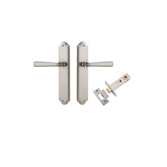 Copenhagen Lever - Shouldered Backplate Passage Kit Satin Nickel / Solid Brass
