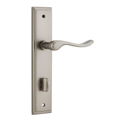 Stirling Lever - Stepped Backplate Satin Nickel / Solid Brass
