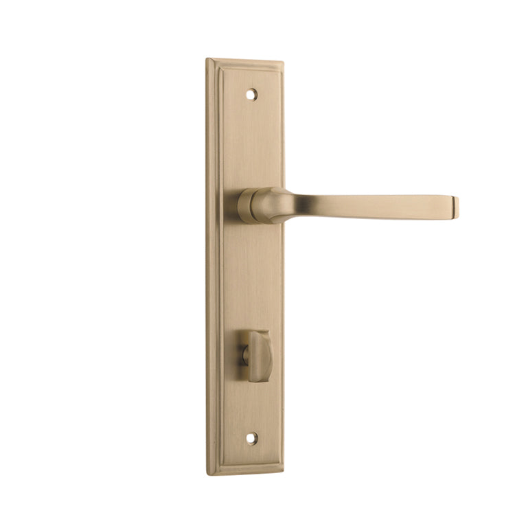 Annecy Lever - Stepped Backplate Satin Brass / Solid Brass