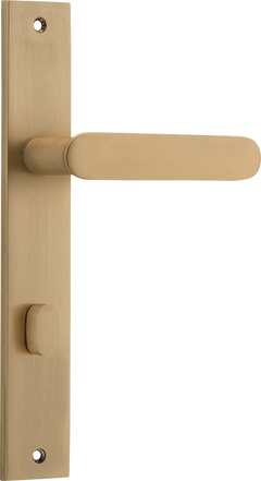 Bronte Lever - Rectangular Backplate Satin Brass