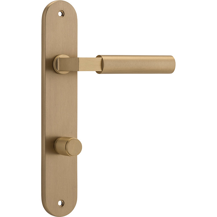 Berlin Lever - Oval Backplate Satin Brass