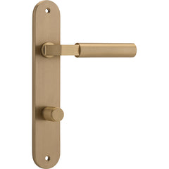 Berlin Lever - Oval Backplate Satin Brass