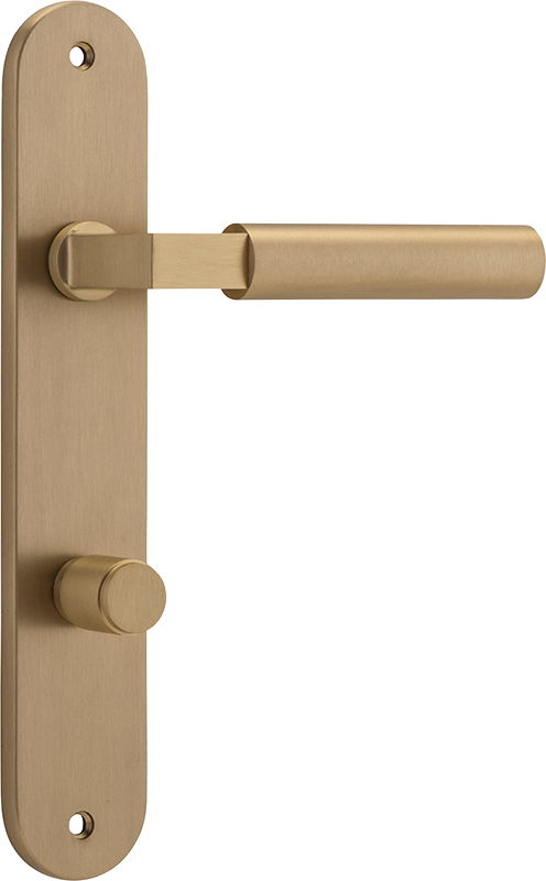 Berlin Lever - Oval Backplate Satin Brass