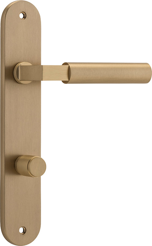 Berlin Lever - Oval Backplate Satin Brass