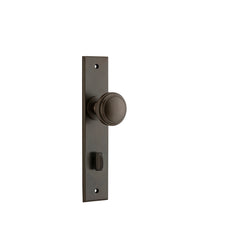 Paddington Knob - Chamfered Backplate Antique Brass / Brass