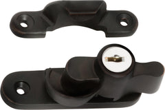 Key Operated Locking Sash Fastener Antique Copper