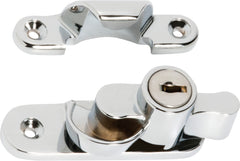 Key Operated Locking Sash Fastener Chrome Plated