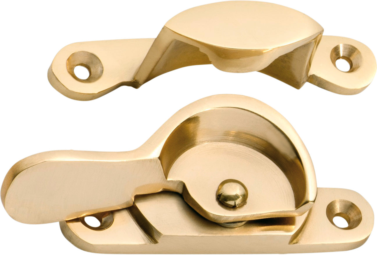 Narrow Sash Fastener Polished Brass