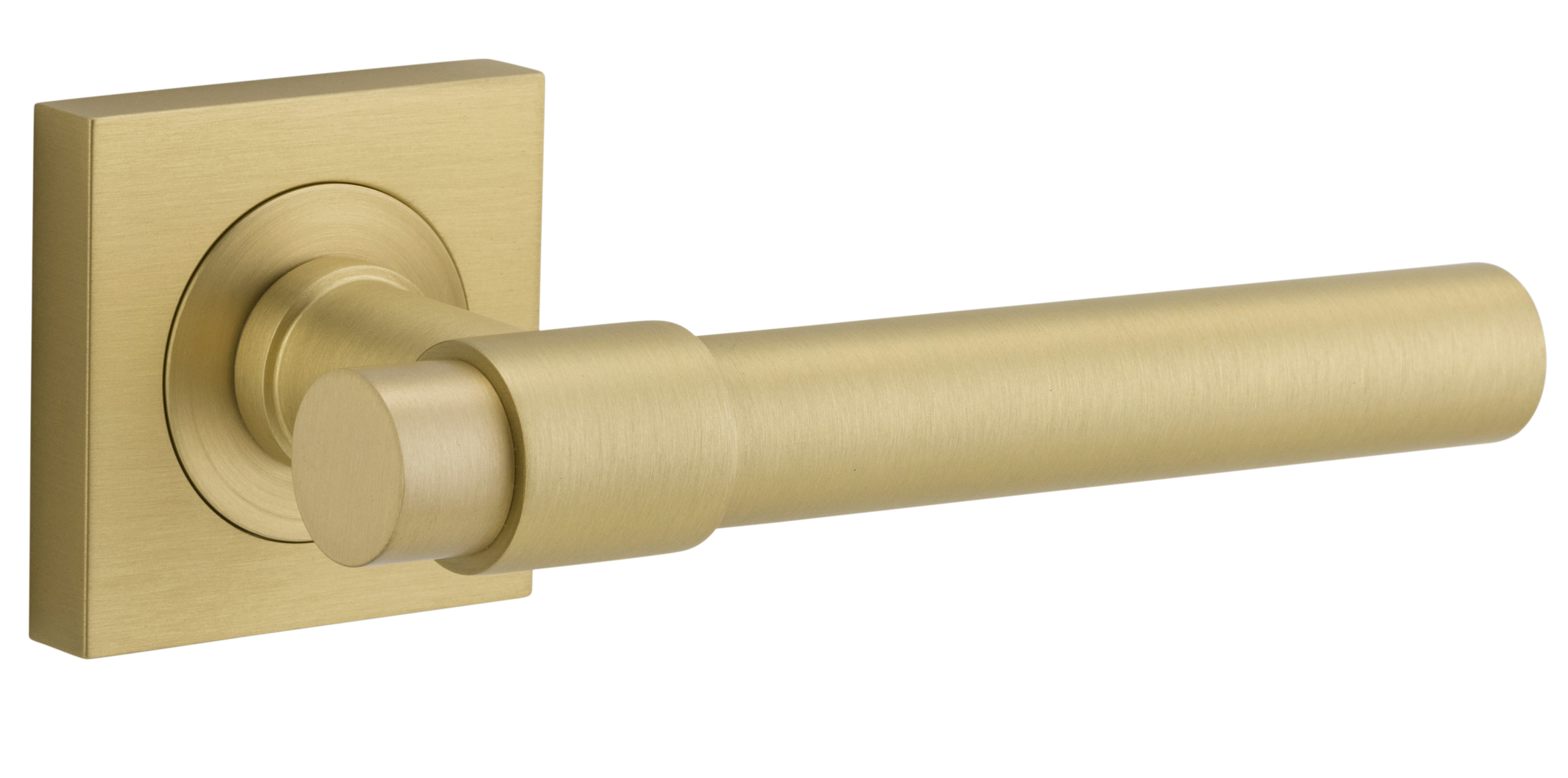 Helsinki Lever - Square Rose Brushed Gold PVD / Solid Brass