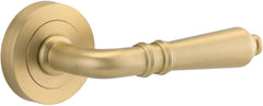 Sarlat Lever - Round Rose Brushed Gold PVD / Solid Brass