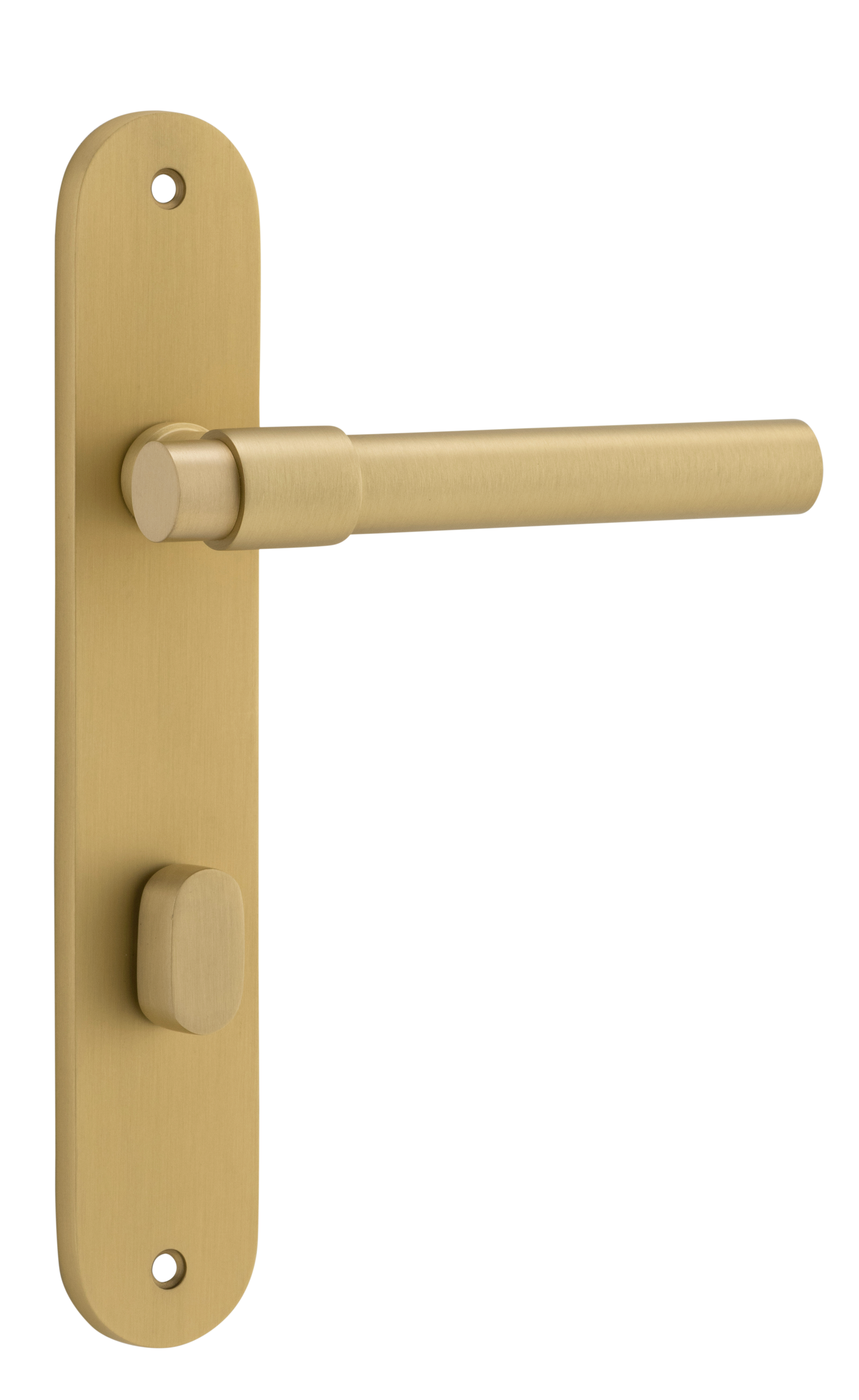 Helsinki Lever - Oval Backplate Brushed Gold PVD / Solid Brass