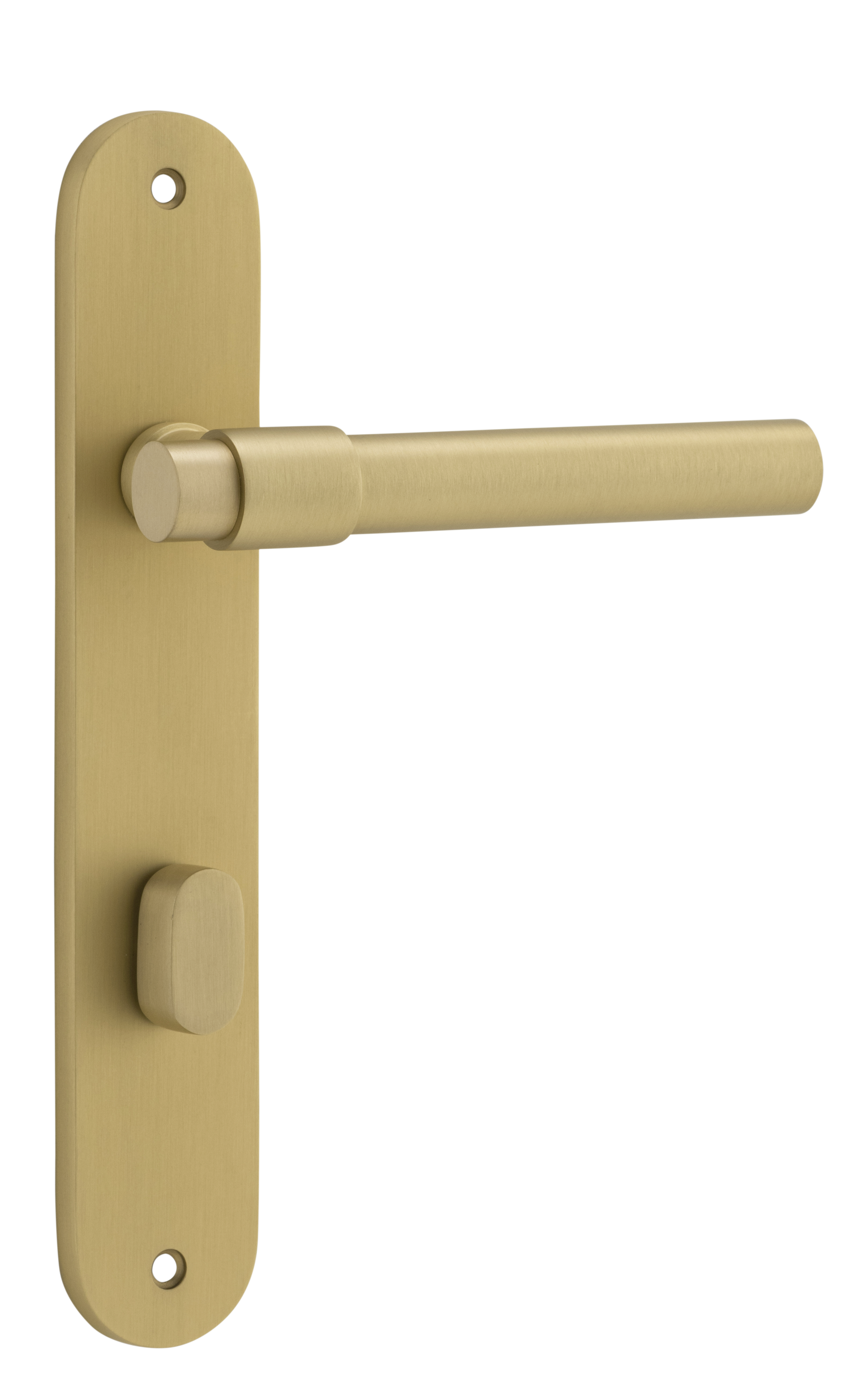Helsinki Lever - Oval Backplate Brushed Gold PVD / Solid Brass