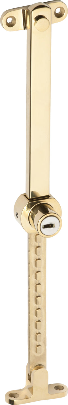 Locking Telescopic Casement Stay - Stainless Steel  L200-295mm Anti-tarnish Brass