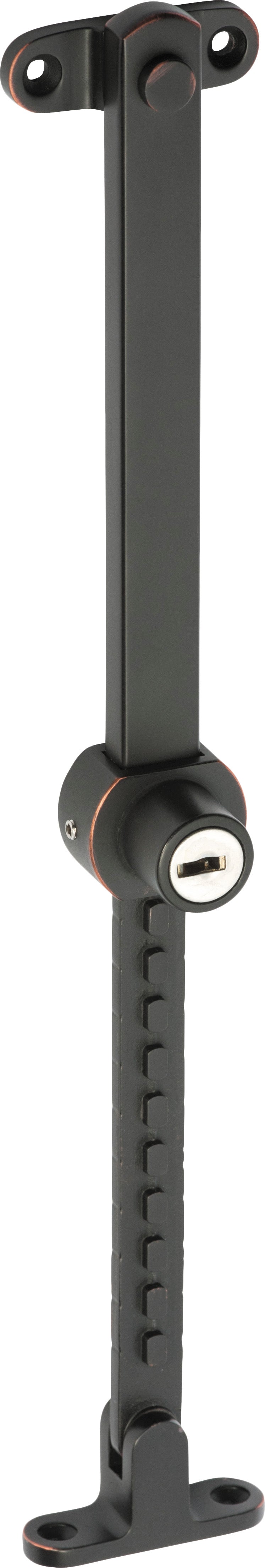 Locking Telescopic Casement Stay - Stainless Steel  L200-295mm Antique Copper