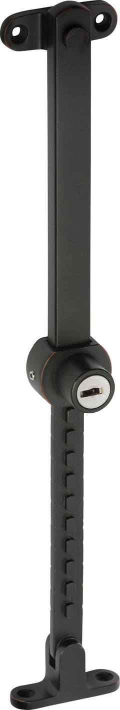 Locking Telescopic Casement Stay - Stainless Steel  L200-295mm Antique Copper