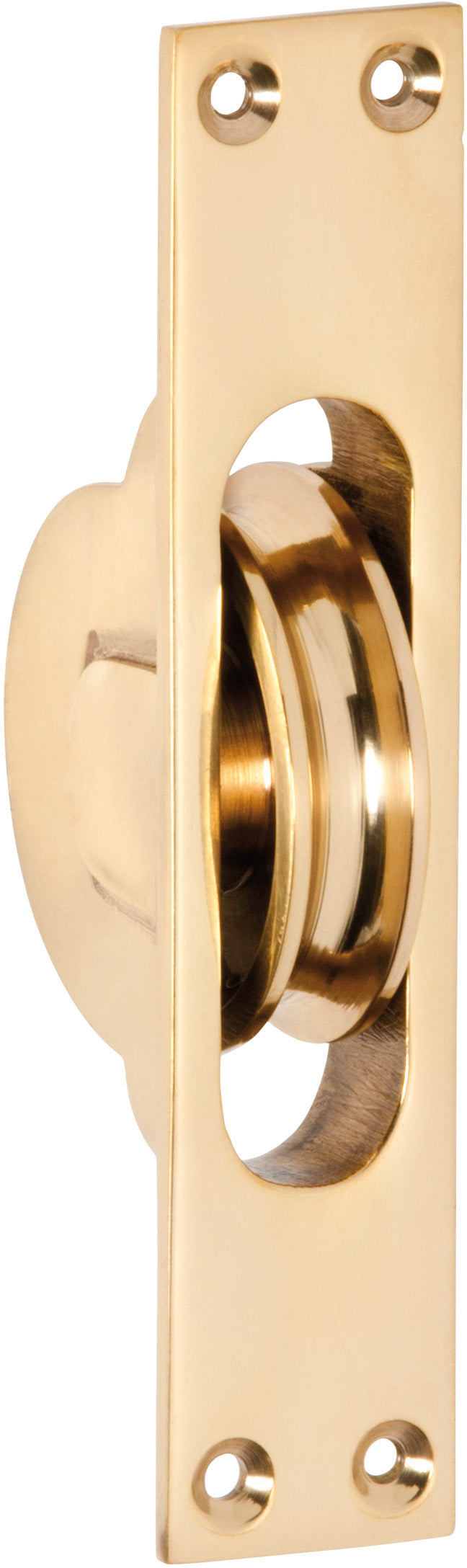 Sash Window Pulley Polished Brass
