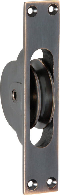 Sash Window Pulley Antique Copper