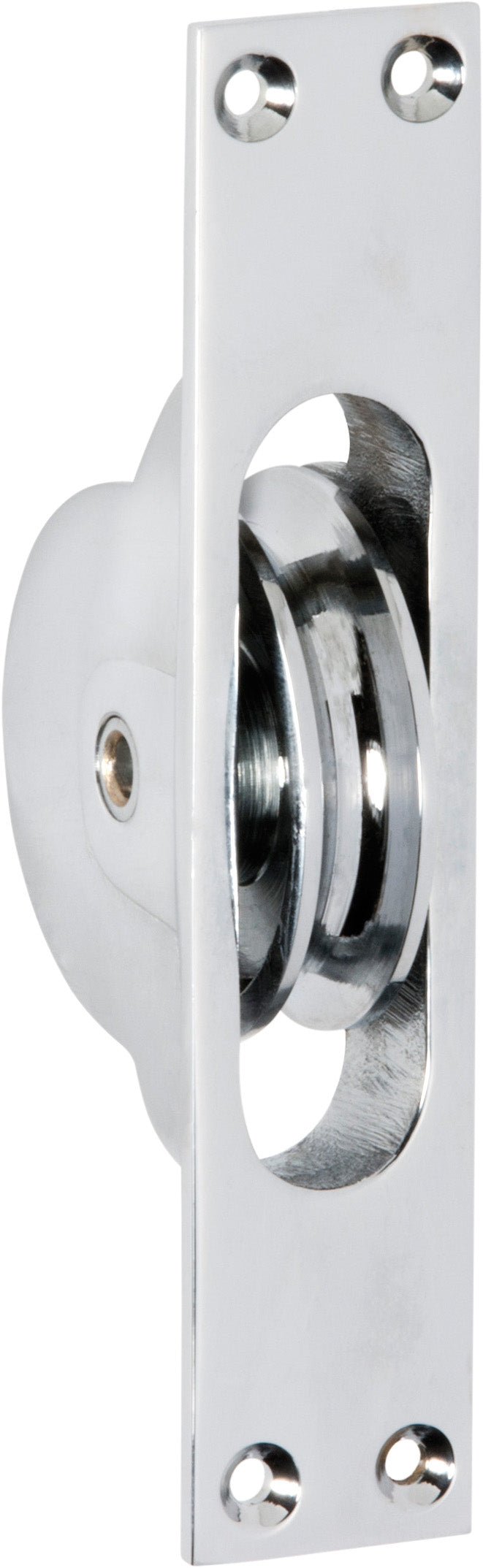 Sash Window Pulley Chrome Plated