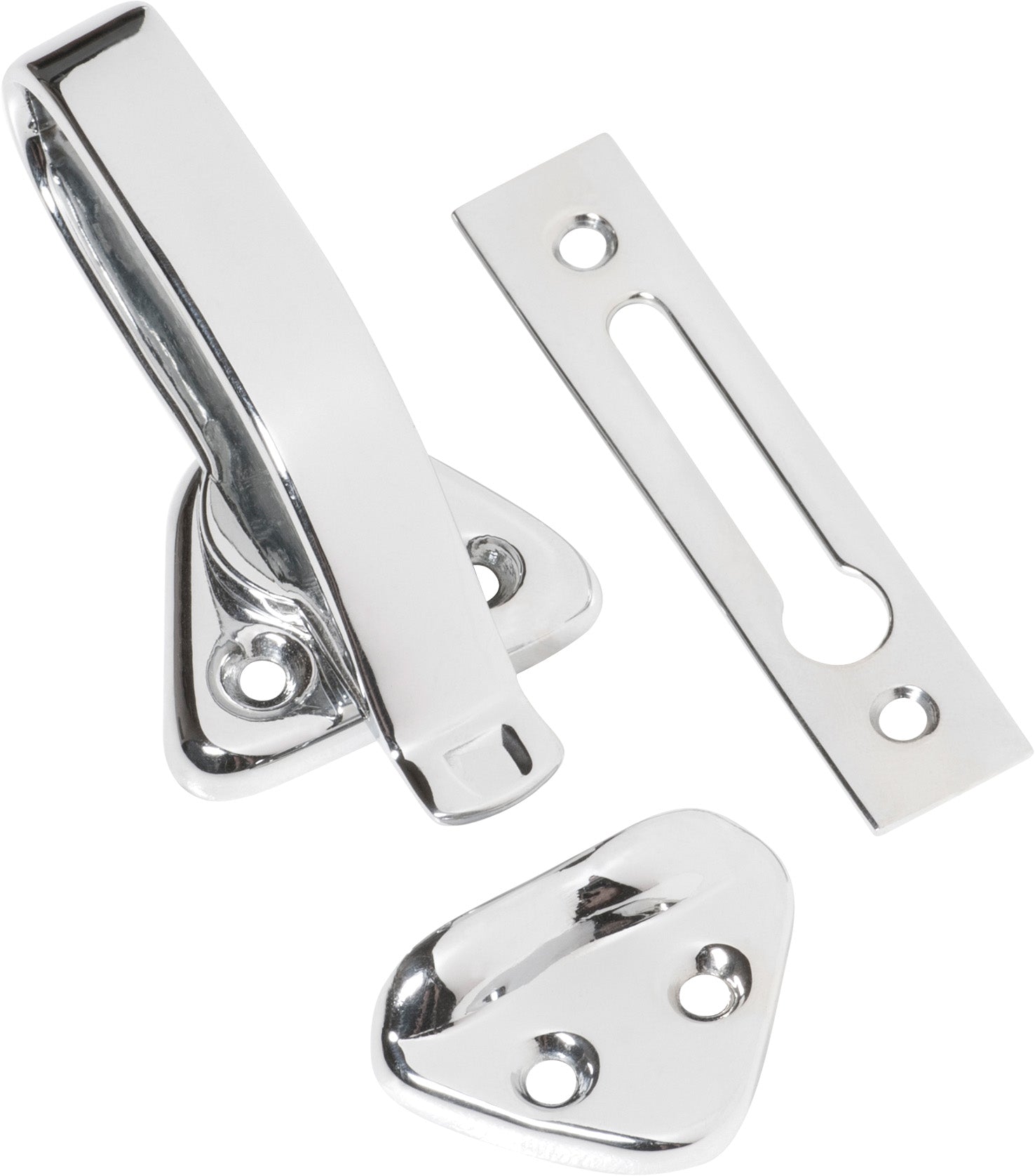 Hopper Window Fastener Chrome Plated