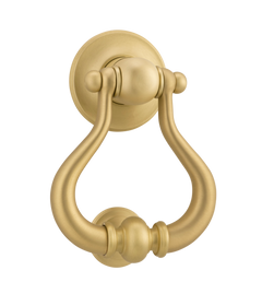 Sarlat Door Knocker Brushed Gold PVD / Solid Brass