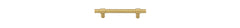 Helsinki Cabinet Pull - CTC96mm Brushed Gold PVD / Solid Brass