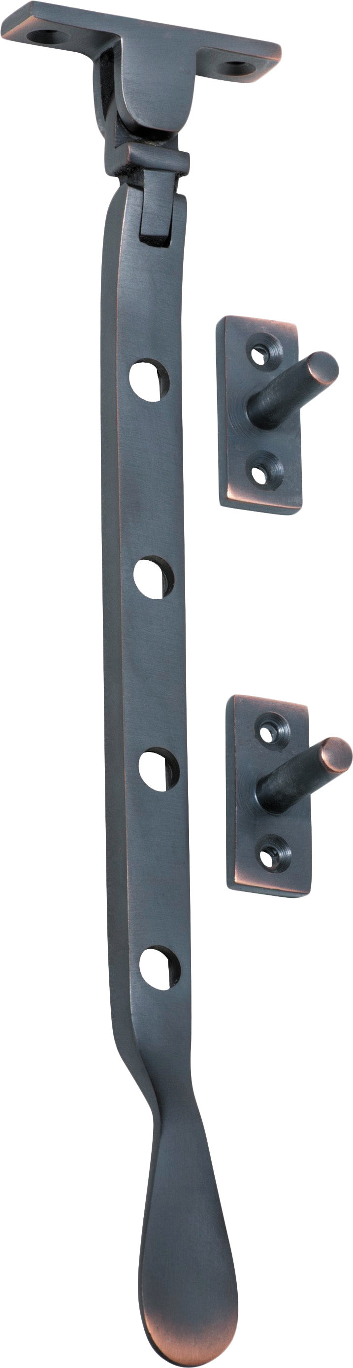 Base Fix Casement Stay Antique Copper / L200mm