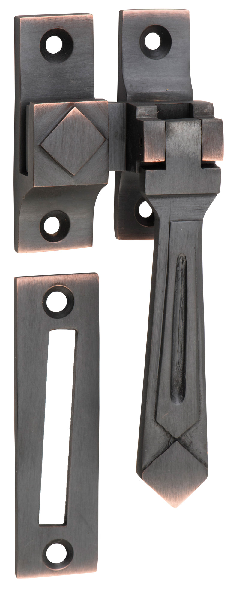 Deco Casement Fastener Antique Copper