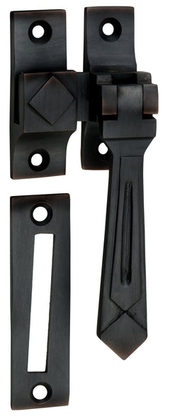 Deco Casement Fastener Antique Copper