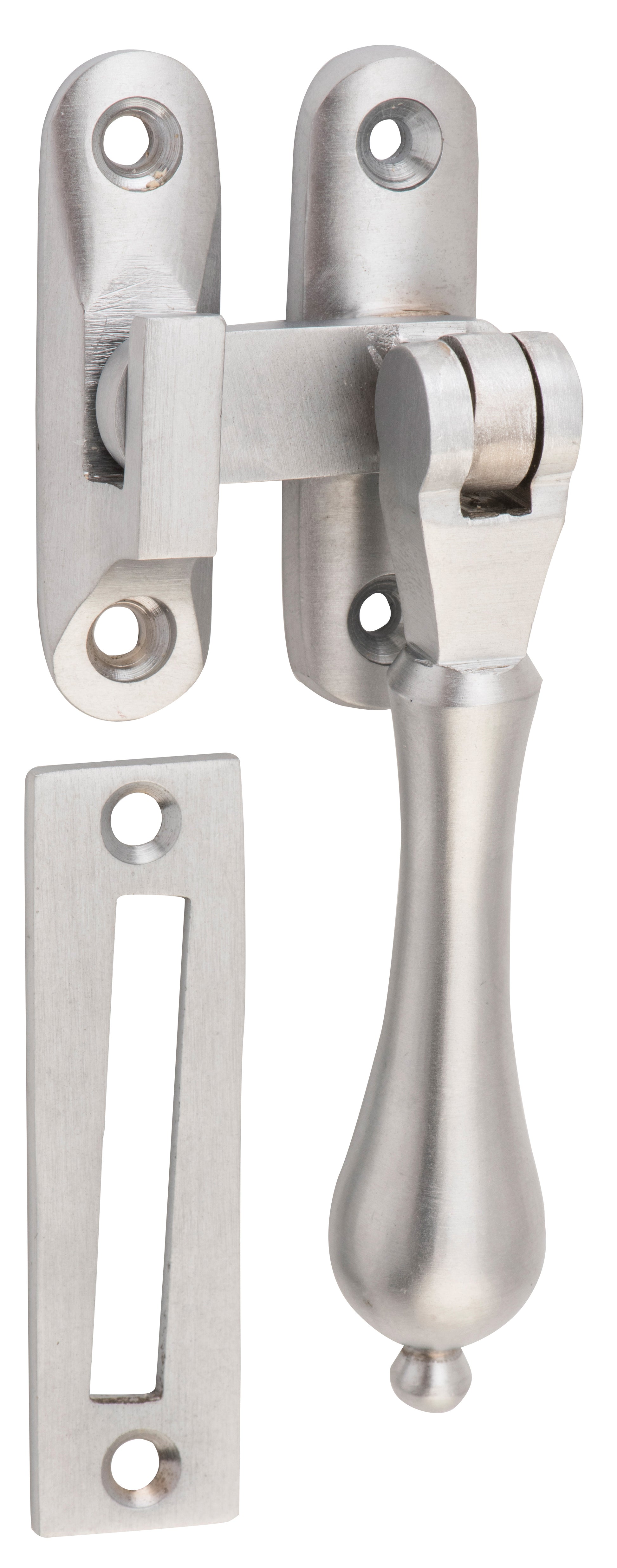 Teardrop Casement Fastener Satin Chrome