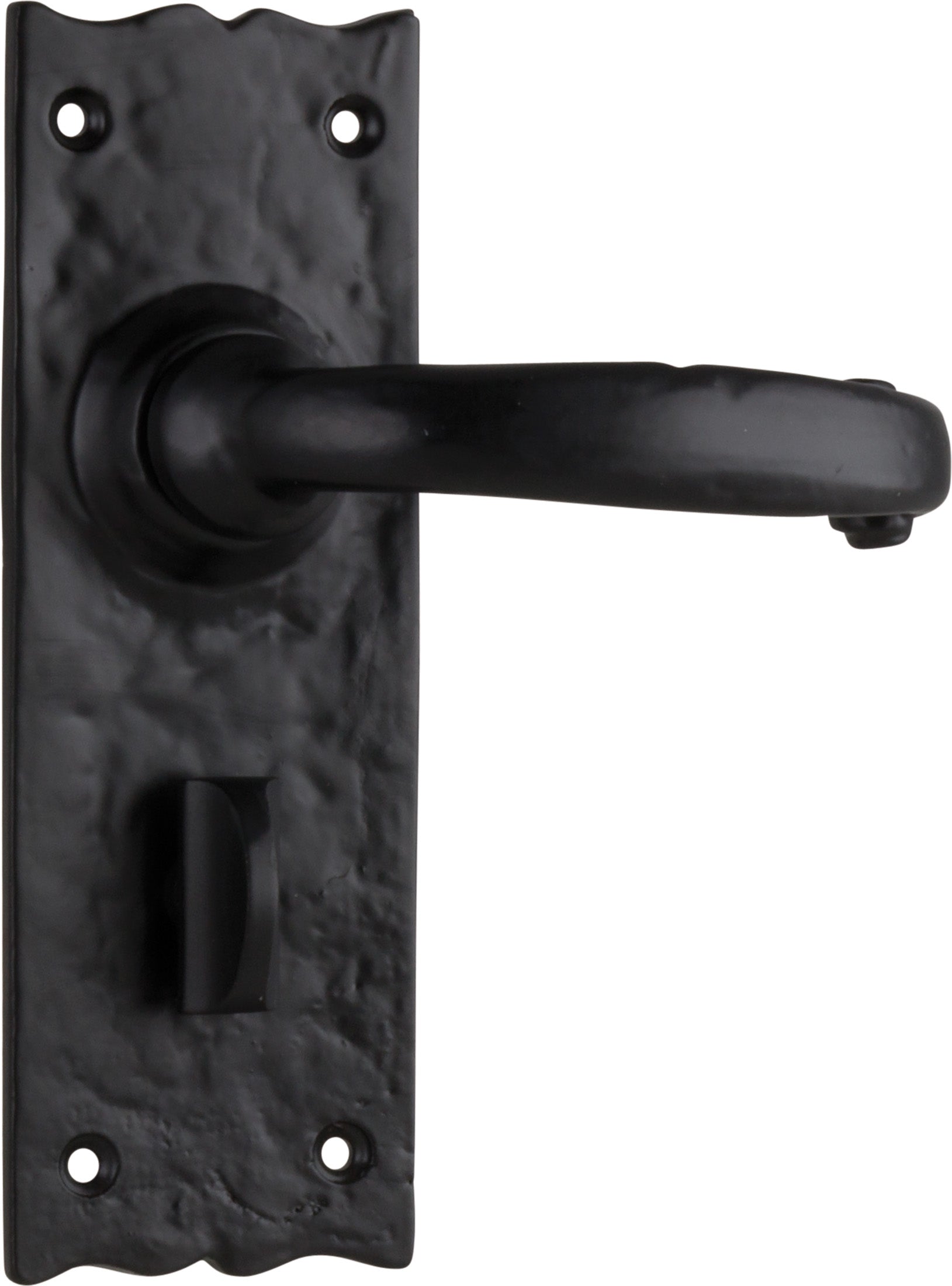 Gloucester Lever - Long Backplate Matt Black / Privacy | Privacy