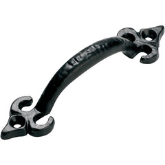 Fleur - de - lis Cabinet Pull Handle Matt Black