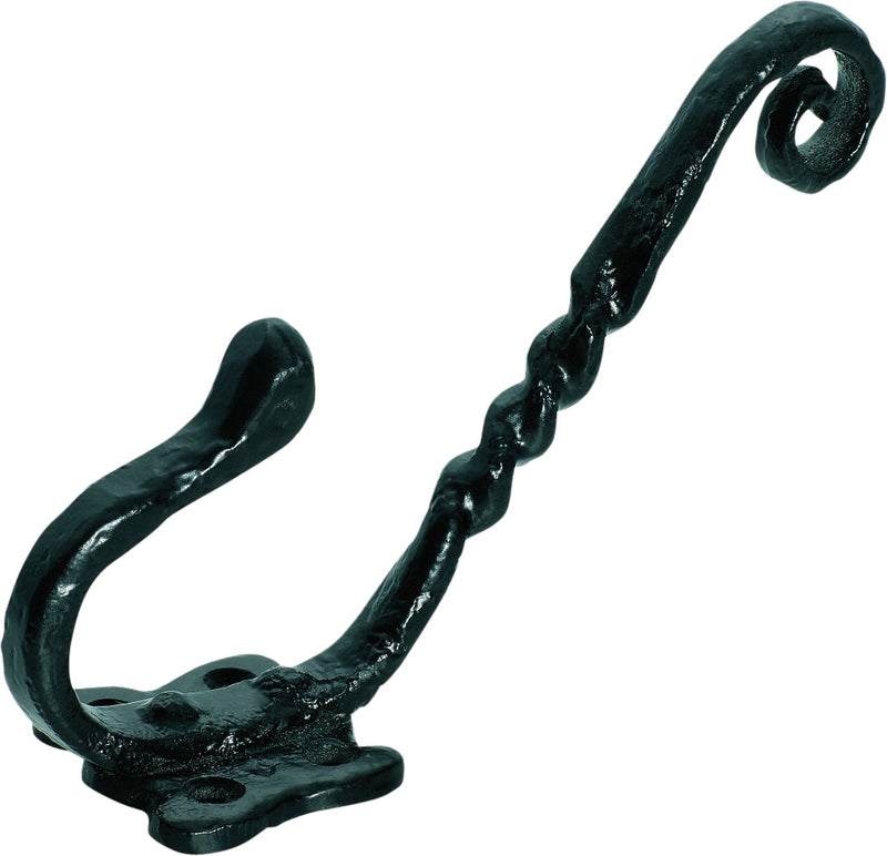 Old English Hat & Coat Hook Matt Black